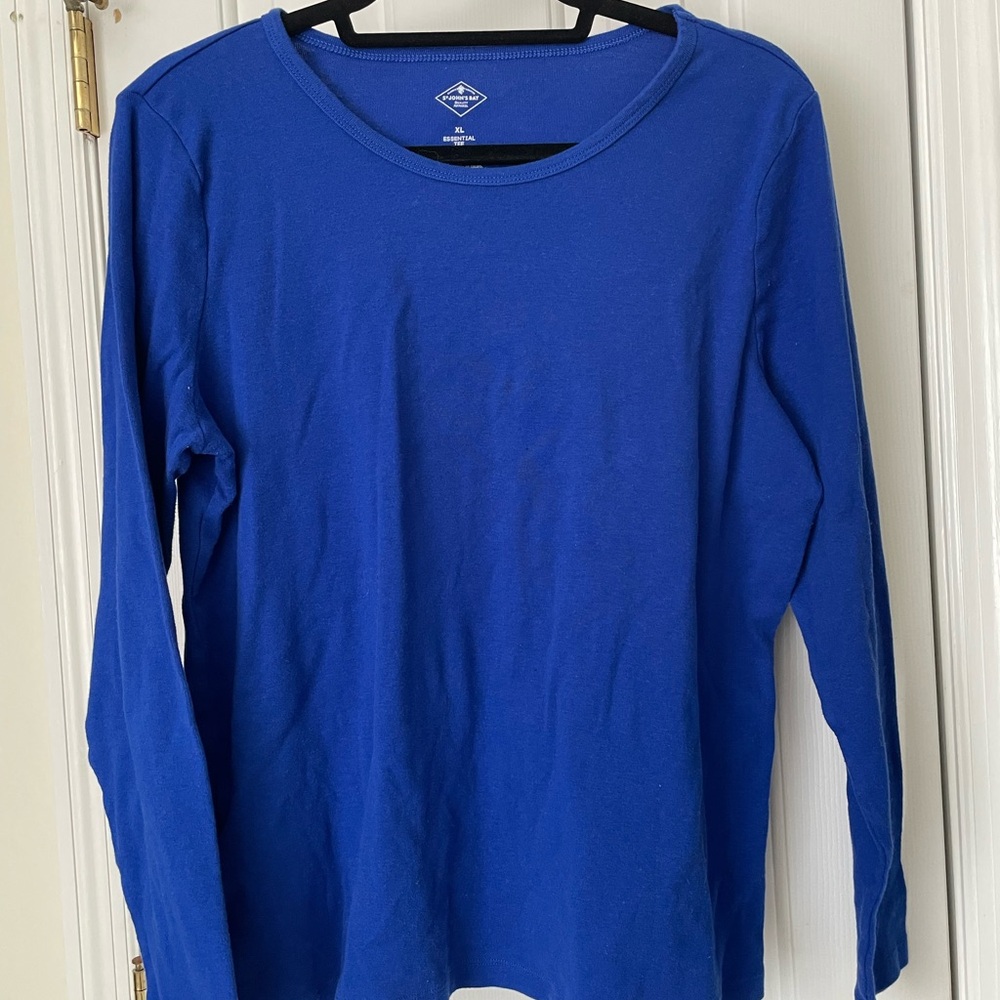 St. John's Bay Essential Tee in Rich Blue